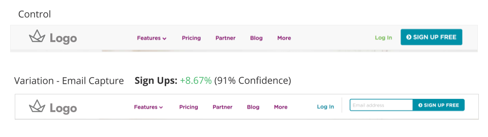 SaaS nav test example