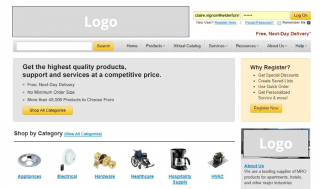 A screenshot of a webpage with a hero section, value headline and value points list.